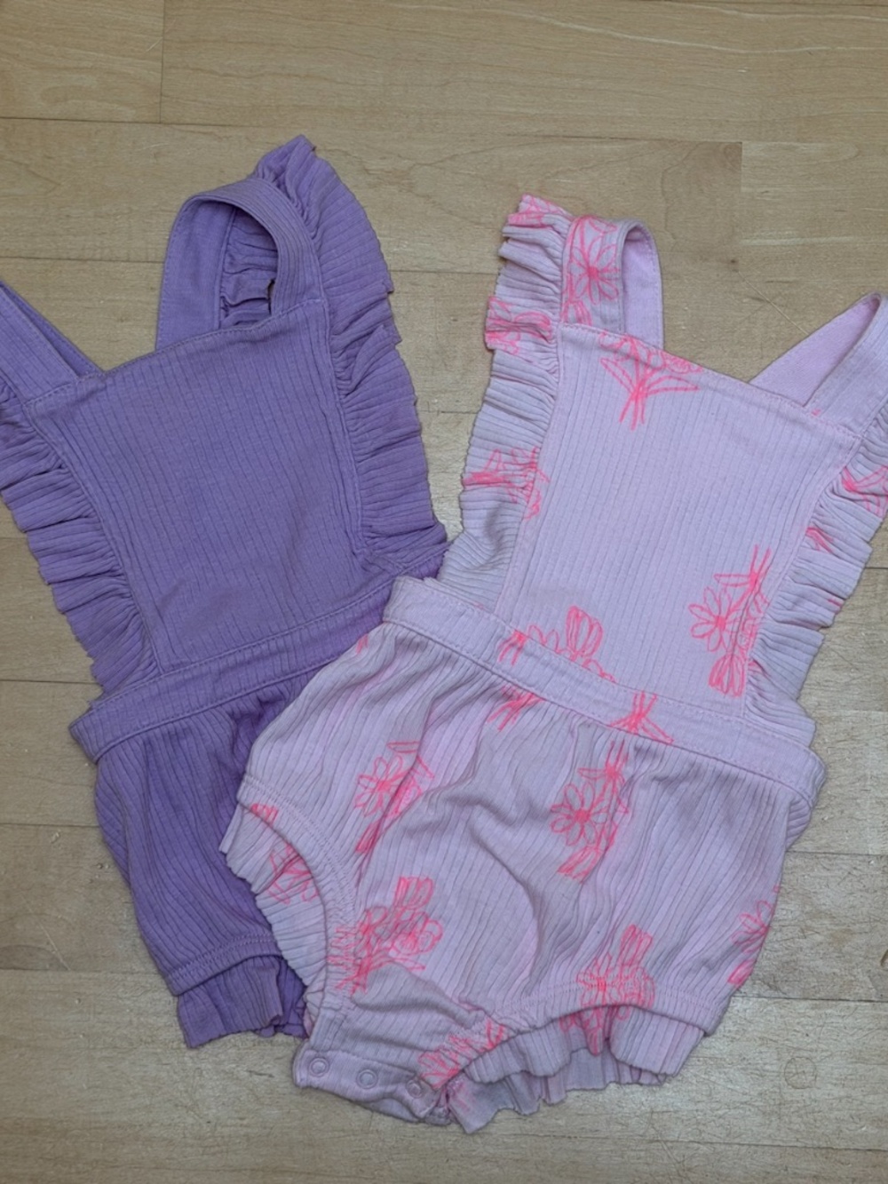Cat & Jack Baby Girl Summer Rompers (2) 6-9M